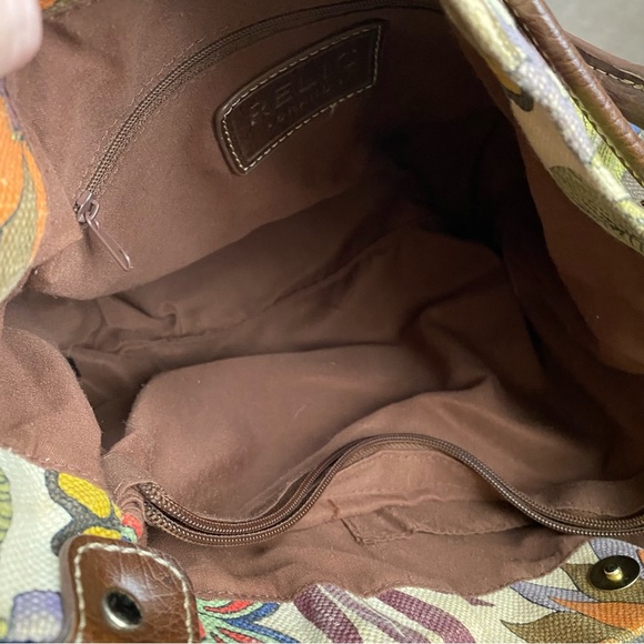 Relic by Fossil Drawstring bucket bag with Tortoise Shell Hardware - Picture 7 of 9